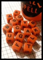 Dice : Dice - Game Dice - Spill and Spell by Parker Brothers 1957 Orange - Ebay Aug 2011